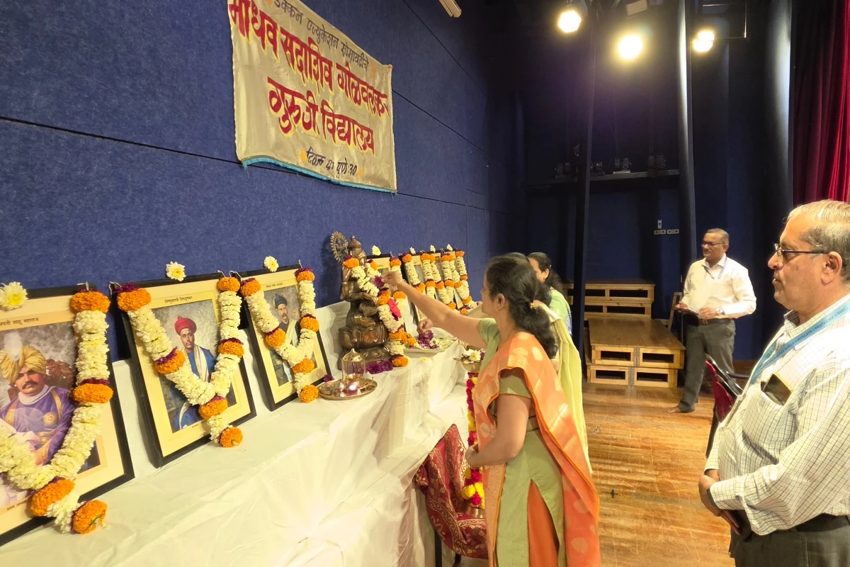गोळवलकर गुरुजी विद्यालयात डेक्कन एज्युकेशन सोसायटीचा संस्थापक दिन उत्साहात साजरा 