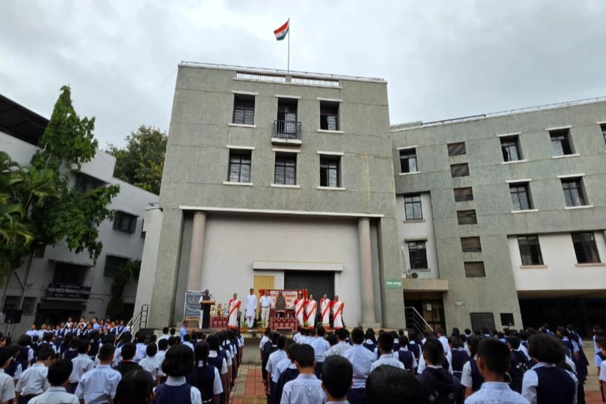 गोळवलकर गुरुजी विद्यालयात ८० वा स्वातंत्र्यदिन उत्साहात साजरा 